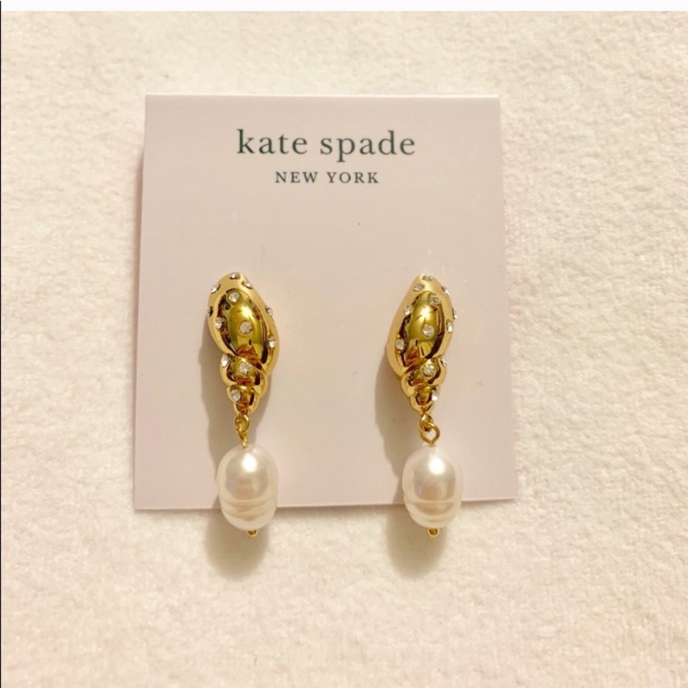 Kate spade Under the sea shell stud earrings
